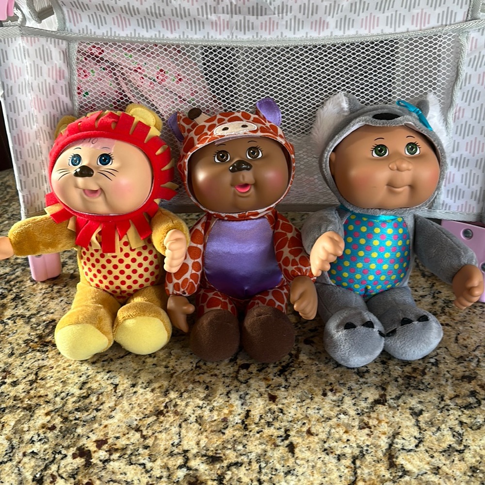 Cabbage Patch Kids - Collectible Cuties Zoo Friends, 3 pack